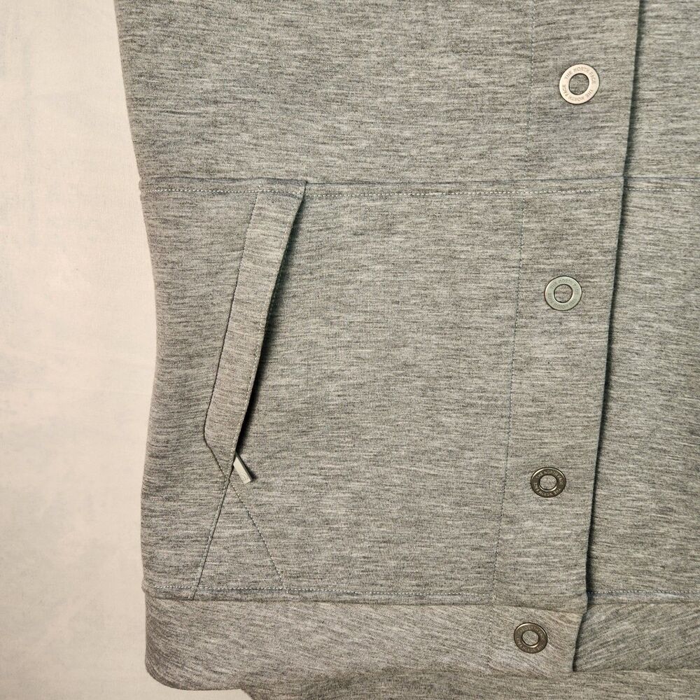 The North Face Jacket Womens Medium Gray Snap Hoodie - Picture 7 of 13